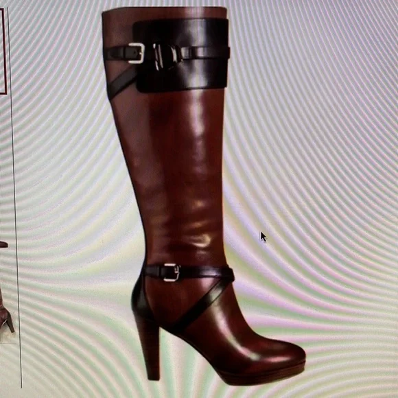 Cole Han x Nike Air Poppy Bit Tall Leather Boot. Size 5.5B - Picture 12 of 12